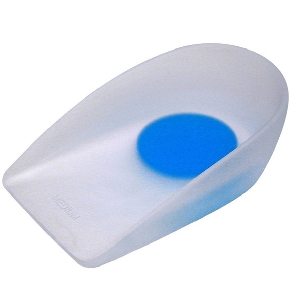 Natracure Silicone Gel‎ Heel Cup Cushions Size: S/M (1 Pair) - Shoe Insert Pad - Picture 3 of 7